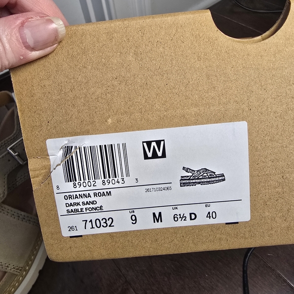 Clarks Suede Sandals with Buckle - Picture 8 of 8